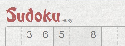 Sudoku en html5